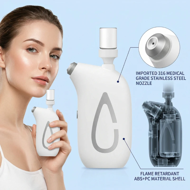 Face Steamer - Vaporizzatore facciale portatile Nano, dispositivo a