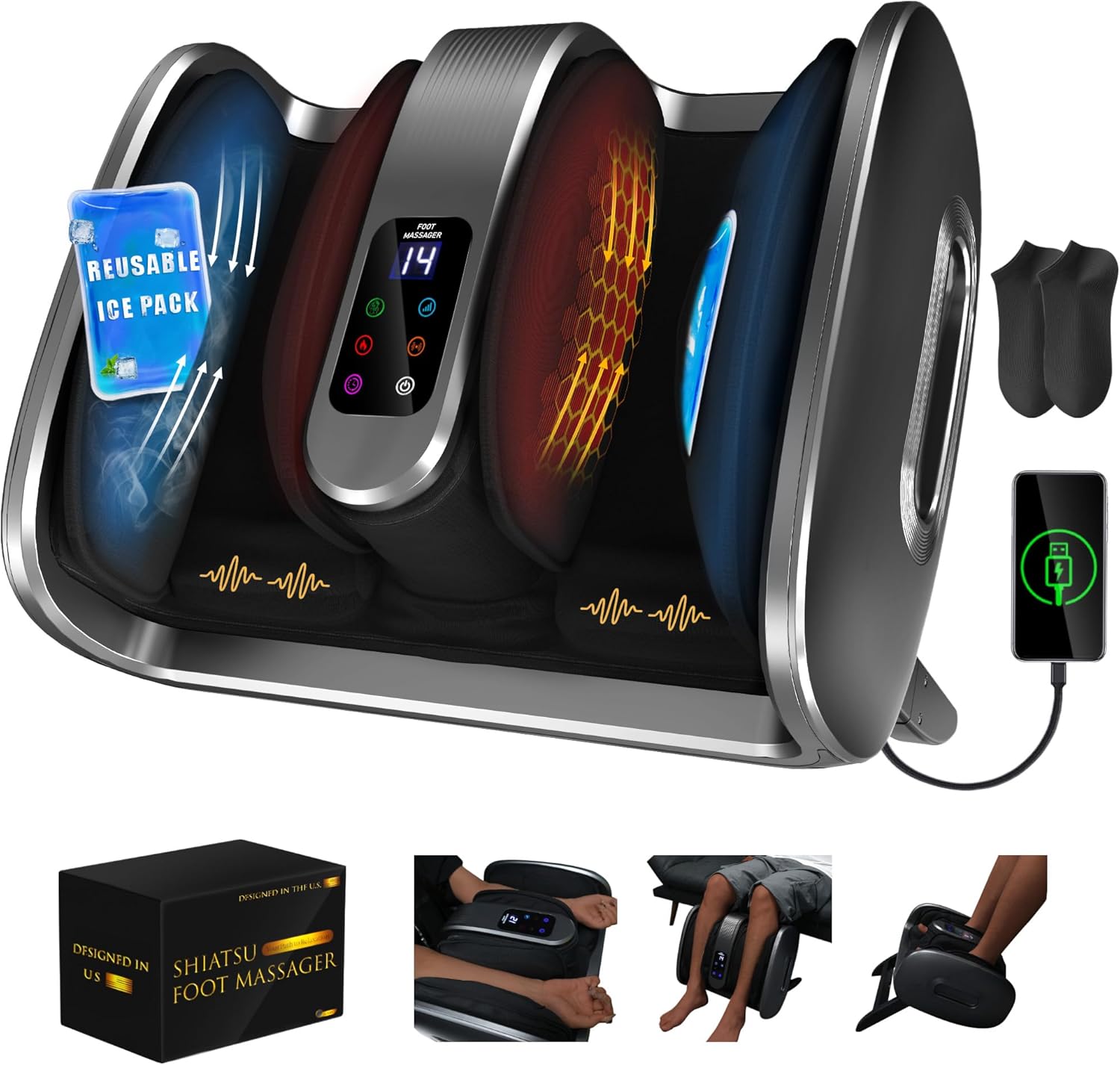 Foot Spa - R Home Use Professionale Shiatsu Impastare
