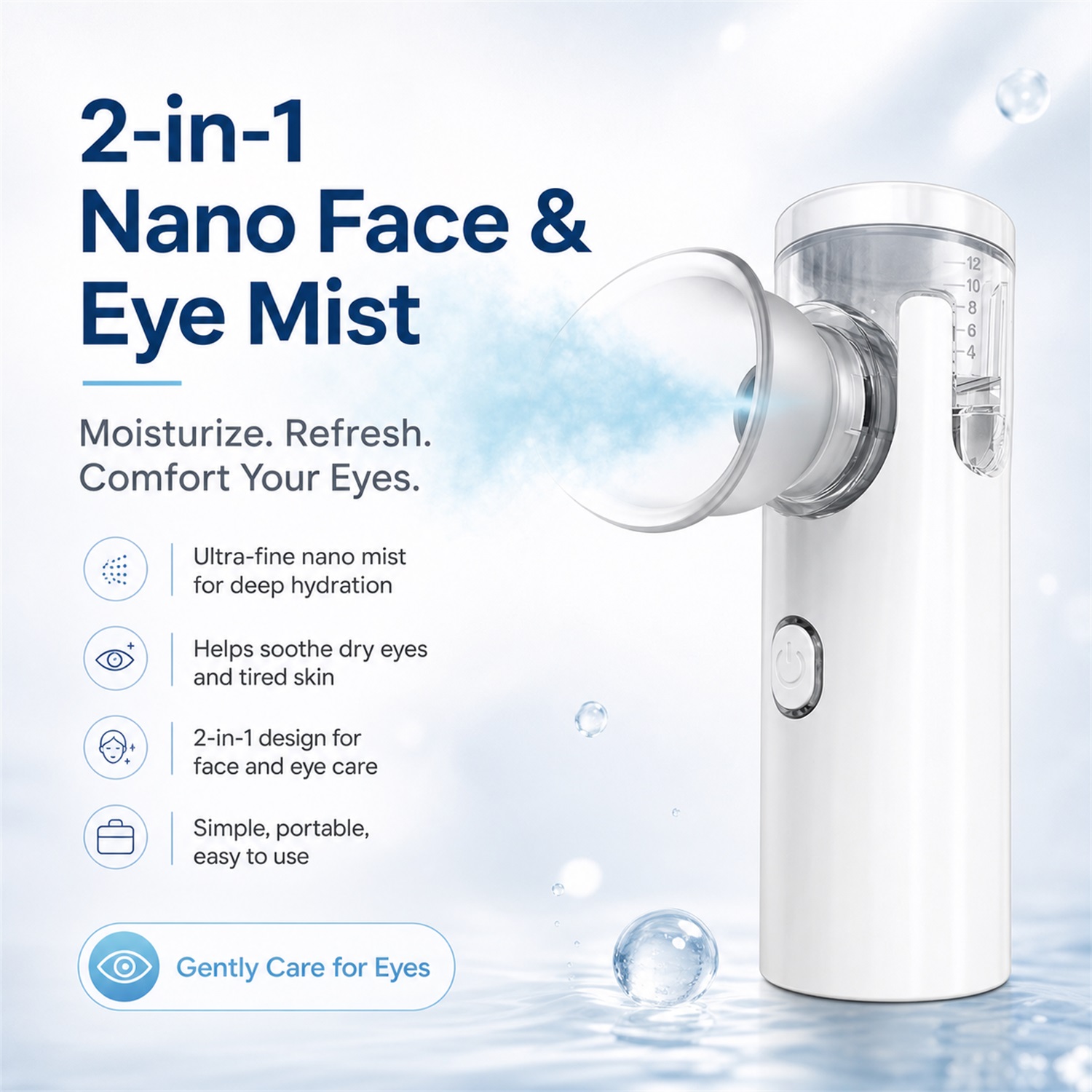 Face Steamer - Strumento per Massaggio Oculare con Spray