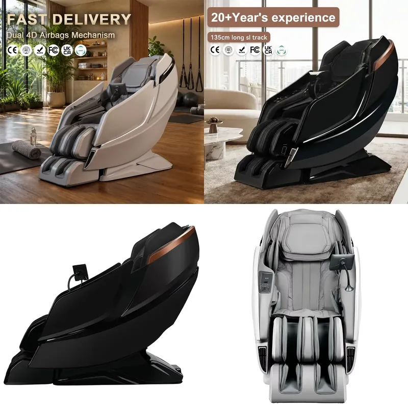 Spa Wellness Gym - Poltrona Massaggiante Professionale a Doppio Motore