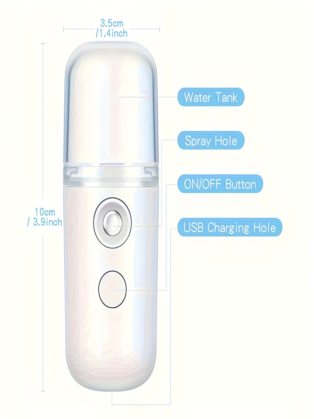 Face Steamer - USB Nebbia Spruzzatore facciale Umidificatore Nebulizzatore