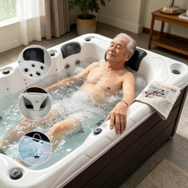 Hot Tub - Vasca Idromassaggio in Acrilico per Esterni,