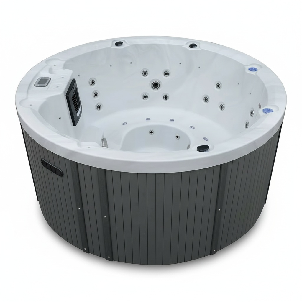 Hot Tub - Vasca Idromassaggio da Esterno, Rotonda in