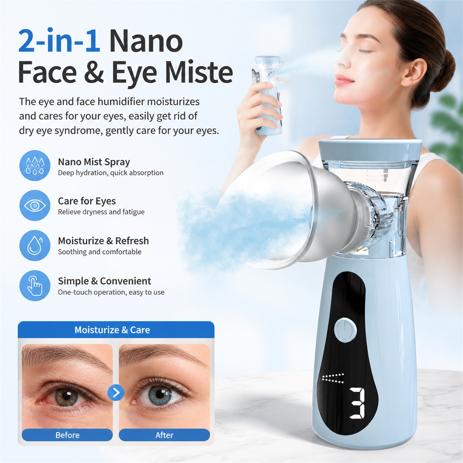 Umidificatore Nano per Occhi,  - Face Steamer recensione e prezzo