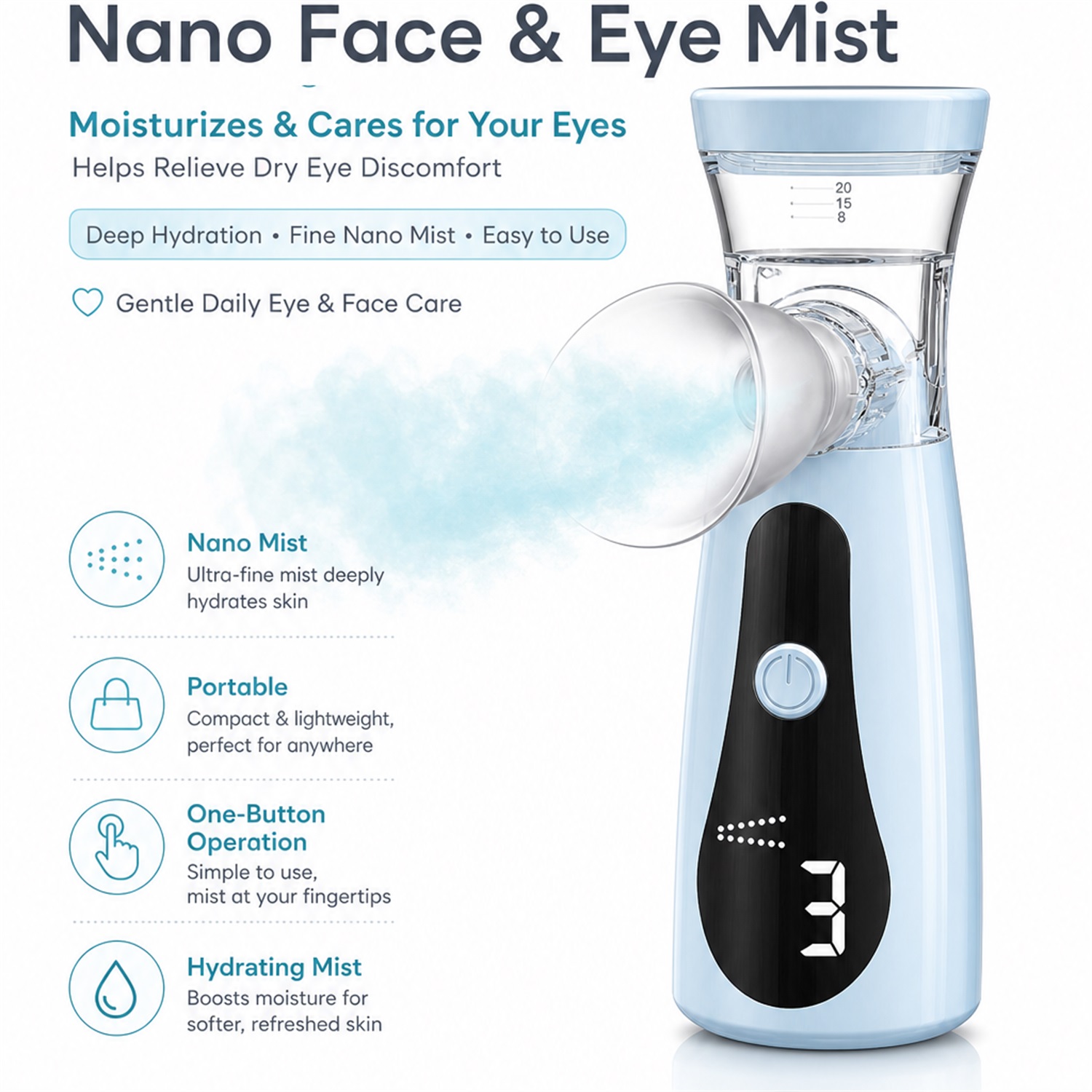 Umidificatore Nano per Occhi,  - Face Steamer recensione e prezzo