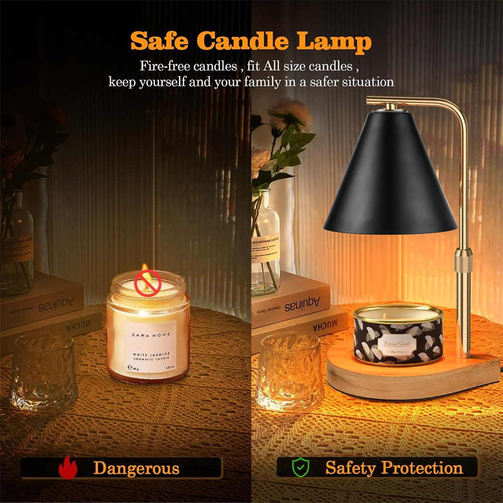 Lampada Scaldacandele Nera con - Wax Warmer recensione e prezzo