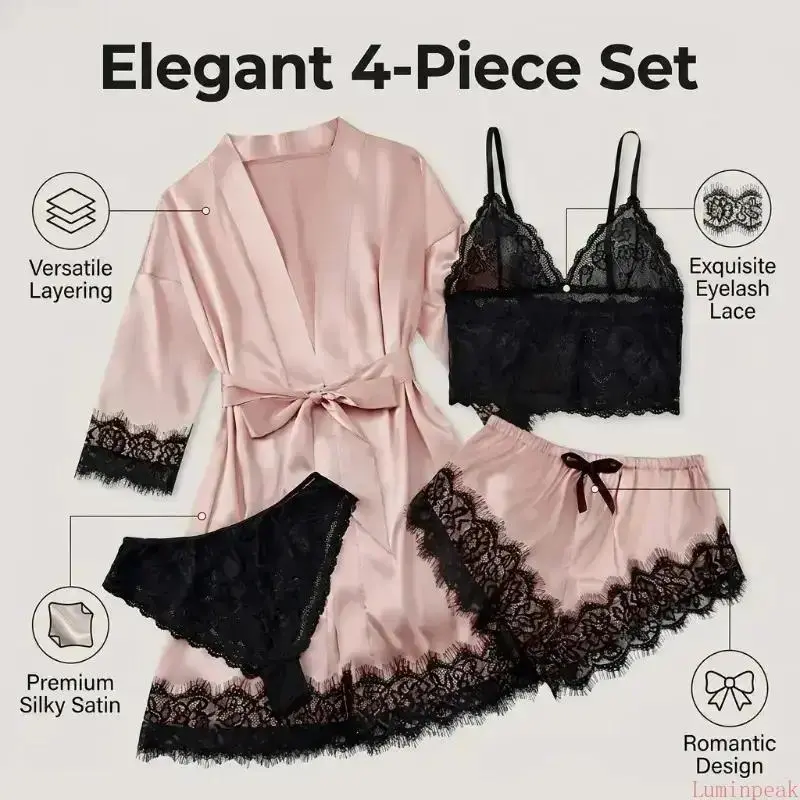 Completi da pigiama in raso da - Bathrobe recensione e prezzo